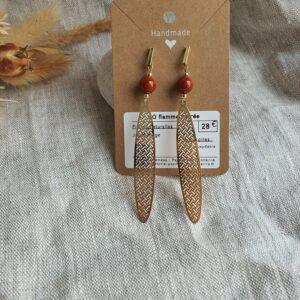 Boucles d'oreilles flamme sacrée