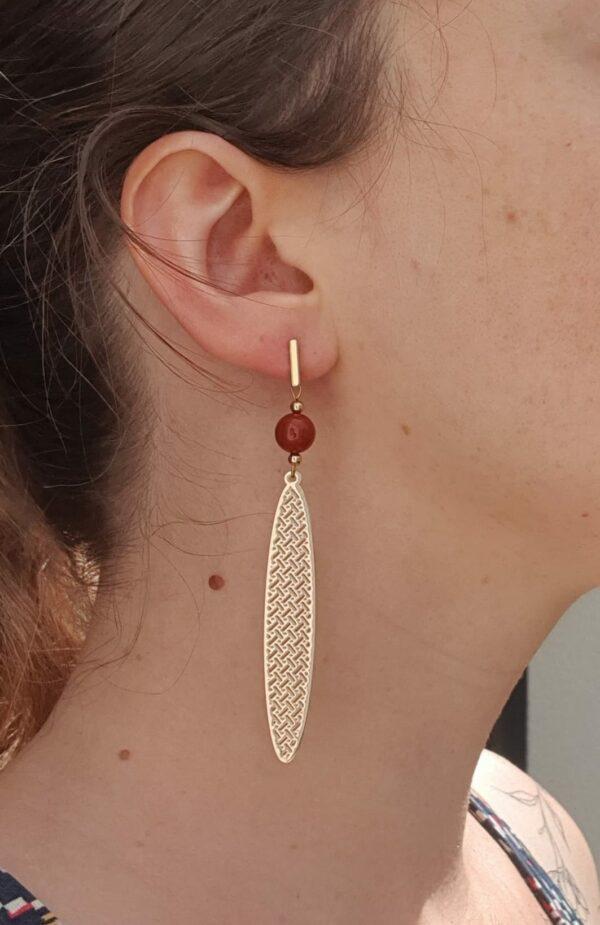 Boucles d'oreilles flamme sacrée – Image 2