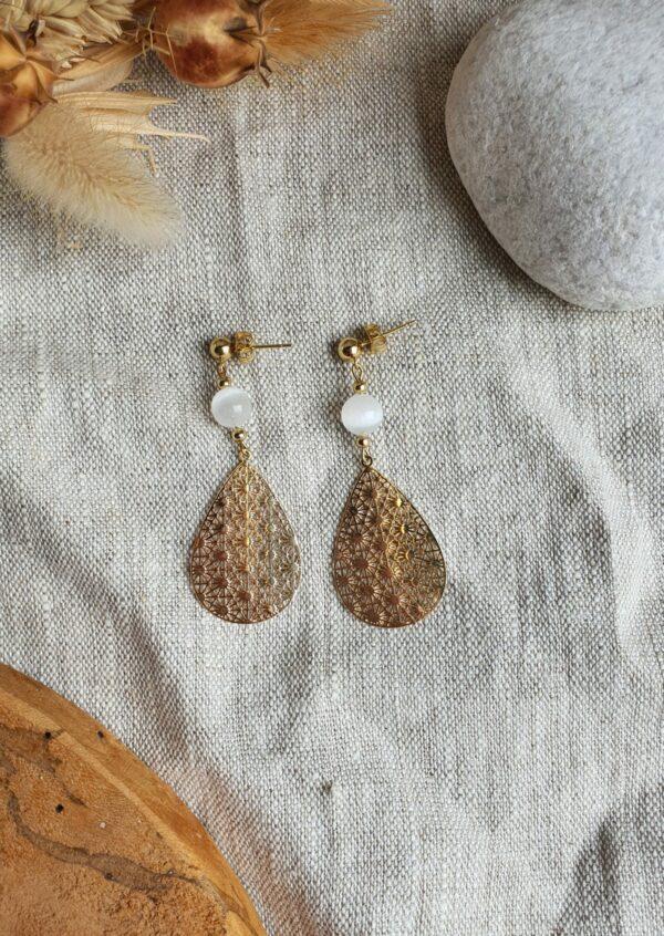Boucles d'oreilles larmes de Sélène – Image 3