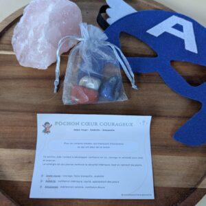 Pochon cœur courageux