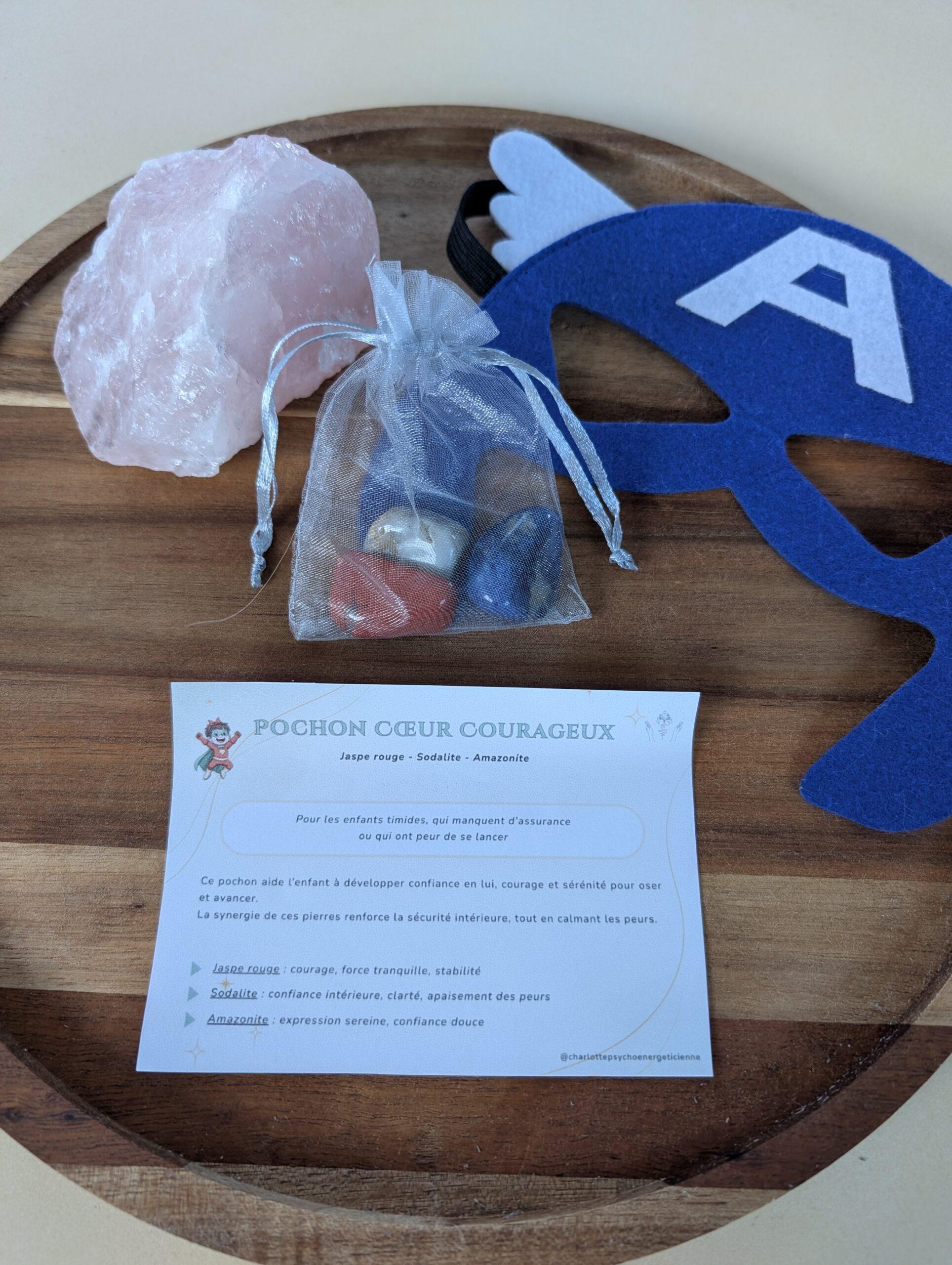 Pochon cœur courageux